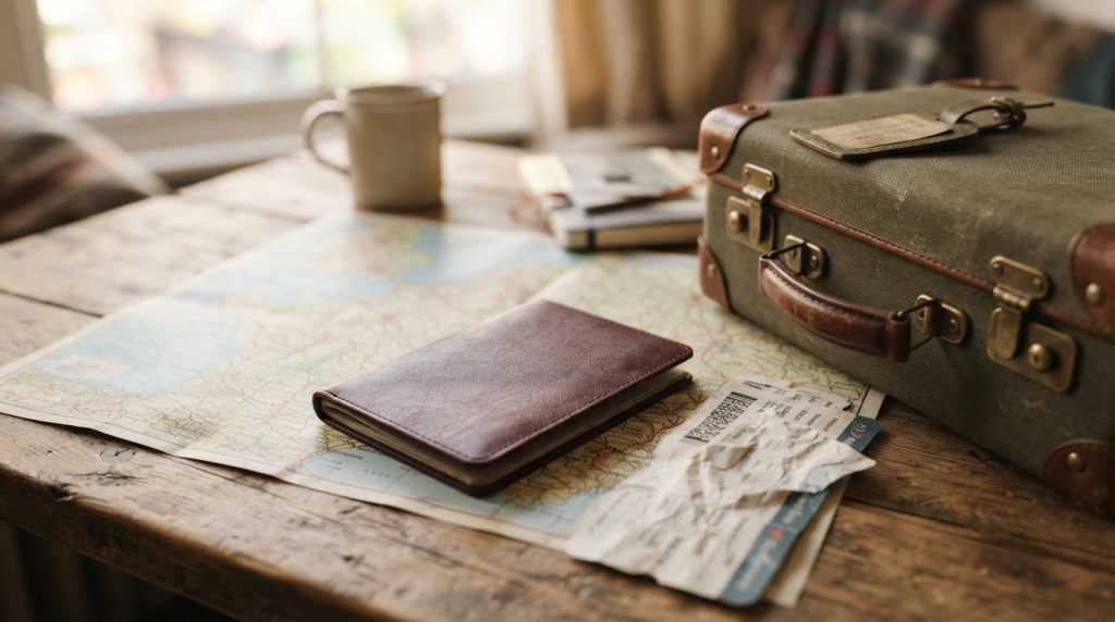 Pasaporte y equipaje listos para viajar: pasaporte venezolano (SAIME)