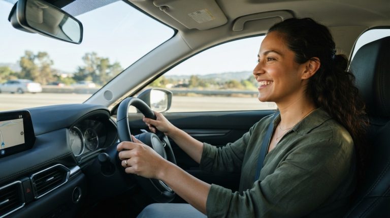 Persona al volante de un carro: licencia de conducir en Venezuela (INTT)
