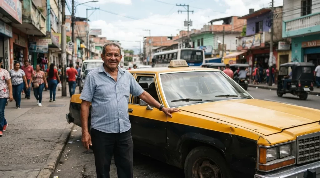 Cédula de servicio de transporte de personas en el INTT